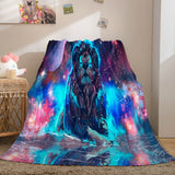 Charger l&#39;image dans la visionneuse de la galerie, Animal Lion Couverture Douce Flanelle Polaire Couverture Dunelm Literie Couverture