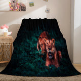 Charger l&#39;image dans la visionneuse de la galerie, Animal Lion Couverture Douce Flanelle Polaire Couverture Dunelm Literie Couverture