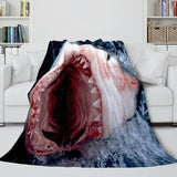 Load image into Gallery viewer, Animal Shark Blanket Soft Flannel Fleece Blanket Dunelm Bedding Blanket