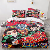 Charger l&#39;image dans la visionneuse de la galerie, Anime Demon Slayer Cosplay UK Bedding Set Duvet Cover