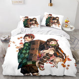 Charger l&#39;image dans la visionneuse de la galerie, Anime Demon Slayer Cosplay UK Bedding Set Quilt Duvet Cover Bed Sets