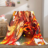 Load image into Gallery viewer, Anime Demon Slayer Flannel Fleece Blanket Cosplay Wrap Nap Quilt Blanket