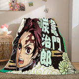 Load image into Gallery viewer, Anime Demon Slayer Flannel Fleece Blanket Cosplay Wrap Nap Quilt Blanket