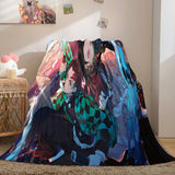 Load image into Gallery viewer, Anime Demon Slayer Flannel Fleece Blanket Cosplay Wrap Nap Quilt Blanket