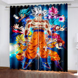 Load image into Gallery viewer, Anime Dragon Ball Curtains Pattern Blackout Window Drapes