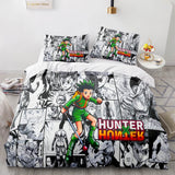 Charger l&#39;image dans la visionneuse de la galerie, Anime HUNTER × HUNTER Parure de lit Housse de couette UK Ensembles de draps