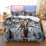 Charger l&#39;image dans la visionneuse de la galerie, Anime Haikyuu Cosplay UK Bedding Set Quilt Duvet Cover