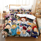 Load image into Gallery viewer, Anime My Hero Academia Cosplay Bedding Set Quilt Duvet Coverd Bed Sets