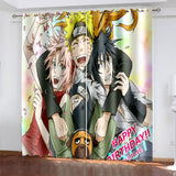 Load image into Gallery viewer, Anime Naruto Curtains Blackout Window Drapes