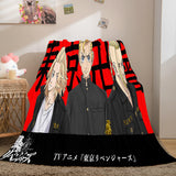 Load image into Gallery viewer, Anime Tokyo Revengers Cosplay Flannel Fleece Blanket Wrap Nap Quilt