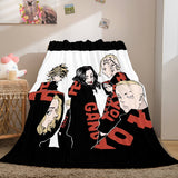 Load image into Gallery viewer, Anime Tokyo Revengers Cosplay Flannel Fleece Blanket Wrap Nap Quilt