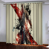 Load image into Gallery viewer, Assassin&#39;s Creed Pattern Curtains Blackout Window Drapes