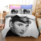 Load image into Gallery viewer, Audrey Hepburn Cosplay Bedding Set Quilt Covers