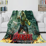 Charger l&#39;image dans la visionneuse de la galerie, Avengers Cosplay flanelle polaire jeter couverture châle Wrap sieste couette