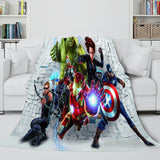 Load image into Gallery viewer, Avengers Cosplay Flannel Fleece Throw Blanket Shawl Wrap Nap Quilt