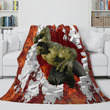 Load image into Gallery viewer, Avengers Cosplay Flannel Fleece Throw Blanket Shawl Wrap Nap Quilt