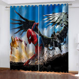 Load image into Gallery viewer, Avengers Curtains Cosplay Blackout Window Drapes Room Decoration