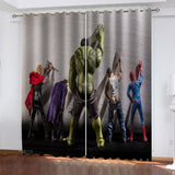 Load image into Gallery viewer, Avengers Curtains Cosplay Blackout Window Drapes Room Decoration