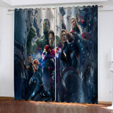 Load image into Gallery viewer, Avengers Curtains Cosplay Blackout Window Drapes Room Decoration