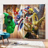 Charger l&#39;image dans la visionneuse de la galerie, Avengers Rideaux Cosplay Rideaux de fenêtre occultants pour décorations de chambre