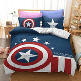 Load image into Gallery viewer, Avengers Iron Man Captain America Bedding Set Duvet Cover