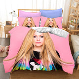 Load image into Gallery viewer, Avril Ramona Lavigne Cosplay Bedding Set Duvet Cover