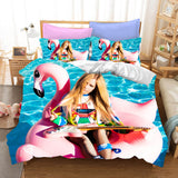 Load image into Gallery viewer, Avril Ramona Lavigne Cosplay Bedding Set Duvet Cover