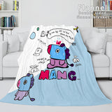 Load image into Gallery viewer, BT21 Cosplay Blanket Flannel Fleece Blanket Throw Quilt Wrap Blanket