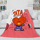 Charger l&#39;image dans la visionneuse de la galerie, BT21 Cosplay Couverture Flanelle Polaire Couverture Jeter Quilt Wrap Couverture