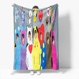 Charger l&#39;image dans la visionneuse de la galerie, BT21 Cosplay couverture flanelle polaire jeter couette Wrap sieste couverture