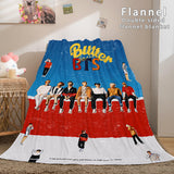 Load image into Gallery viewer, BTS Butter Bangtan Boys Cosplay Blanket Flannel Fleece Throw Blanket