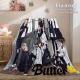 Load image into Gallery viewer, BTS Butter Bangtan Boys Cosplay Blanket Flannel Fleece Throw Blanket