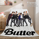 Charger l&#39;image dans la visionneuse de la galerie, BTS Butter Bangtan Boys Cosplay Flanelle Polaire Dunelm Literie Couverture