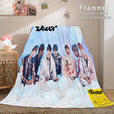 Load image into Gallery viewer, BTS Butter Bangtan Boys Dunelm Bedding Blanket Flannel Fleece Blanket