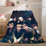 Load image into Gallery viewer, BTS Butter Bangtan Boys Dunelm Bedding Blanket Flannel Fleece Blanket