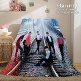 Load image into Gallery viewer, BTS Butter Bangtan Boys Dunelm Bedding Blanket Flannel Fleece Blanket