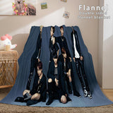 Load image into Gallery viewer, BTS Butter Bangtan Boys Flannel Fleece Blanket