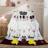 Charger l&#39;image dans la visionneuse de la galerie, BTS Butter Bangtan Garçons Flanelle Polaire Couverture Cosplay Dunelm Literie