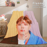 Load image into Gallery viewer, BTS Butter Bangtan Boys Flannel Fleece Blanket Cosplay Dunelm Bedding