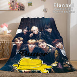 Charger l&#39;image dans la visionneuse de la galerie, BTS Butter Bangtan Boys Couverture polaire en flanelle Dunelm Bedding Blanket