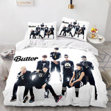 Charger l&#39;image dans la visionneuse de la galerie, BTS Butter Team Cosplay Parure de lit Housse de couette Housse de couette Ensembles de draps