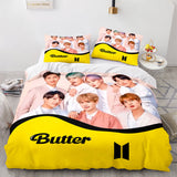 Charger l&#39;image dans la visionneuse de la galerie, BTS Beurre Cosplay Ensemble de Literie UK Housses de Couette Quilt Draps de Lit Ensembles