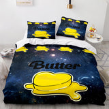 Charger l&#39;image dans la visionneuse de la galerie, BTS Butter Team Cosplay Parure de lit Housse de couette Housse de couette Ensembles de draps