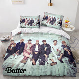 Charger l&#39;image dans la visionneuse de la galerie, BTS Butter Team Cosplay UK Parure de lit Couette Housses de couette Parures de lit