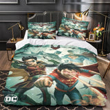 Load image into Gallery viewer, Batman and Superman Battle of the Super Sons Bedding Set Quilt Duvet