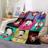 Load image into Gallery viewer, Betty Boop Blanket Flannel Fleece Throw Cosplay Blanket Room Decoration