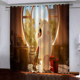 Load image into Gallery viewer, Big Hero 6 Curtains Pattern Blackout Window Drapes