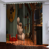 Load image into Gallery viewer, Big Hero 6 Curtains Pattern Blackout Window Drapes