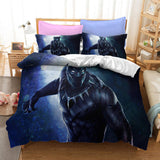 Charger l&#39;image dans la visionneuse de la galerie, Black Panther Cosplay UK ensemble de literie housse de couette ensembles de draps de lit