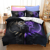 Charger l&#39;image dans la visionneuse de la galerie, Black Panther Cosplay UK ensemble de literie housse de couette ensembles de draps de lit